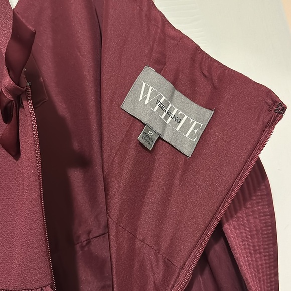 NEW Vera Wang WHITE Wine Colour Full Length Special Occasion / Bridesmaid /Grad - Picture 9 of 10